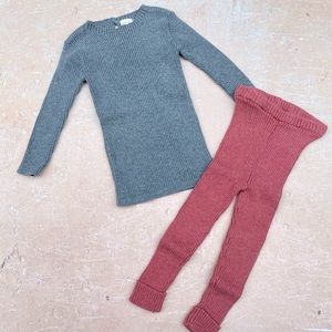 Analogie 18 Rib Knit Sweater and leggings